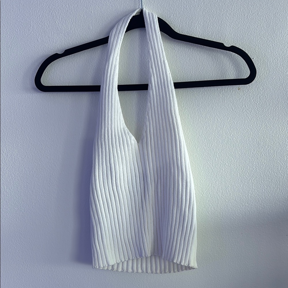 Forever 21 Ribbed Halter Top